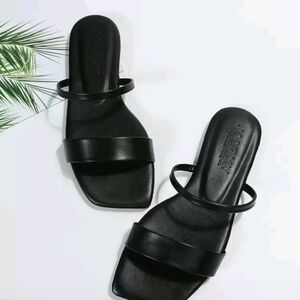 Black Women's Slide Sandals